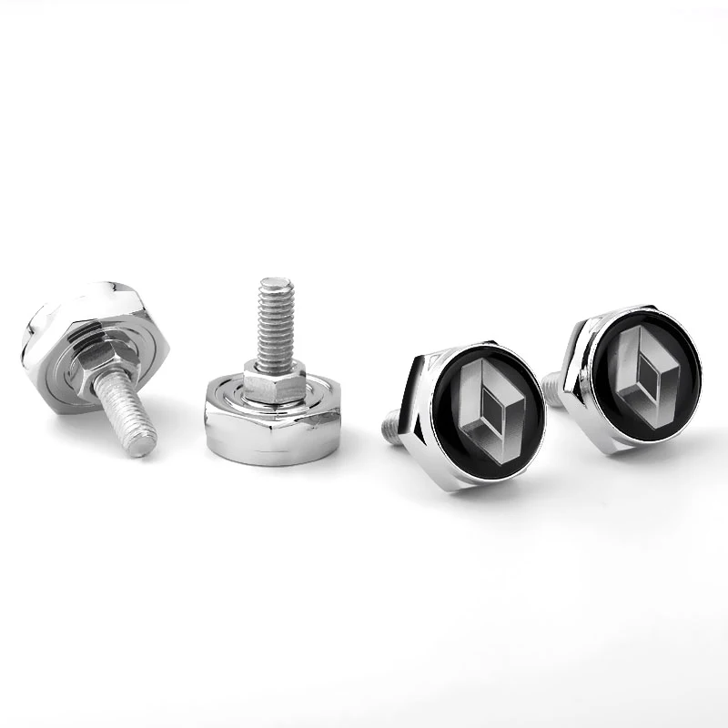 

For Renault Clio Captur Koleos Fluence Megane Talisman Latitude Scenic Kangoo Logan Car Thread License Plate Frame Bolts Screws