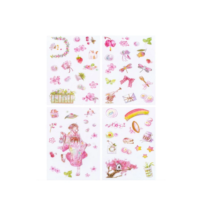 Pacotes Lote Doce Meninas Diário Adesivo Kawaii Papelaria Faça Você Mesmo Scrapbooking Álbum Adesivos Etiqueta Decorativa Atacado 12 - 12 kawaii papelaria diy scrapbooking álbum adesivos adesivo etiqueta decorativa atacado