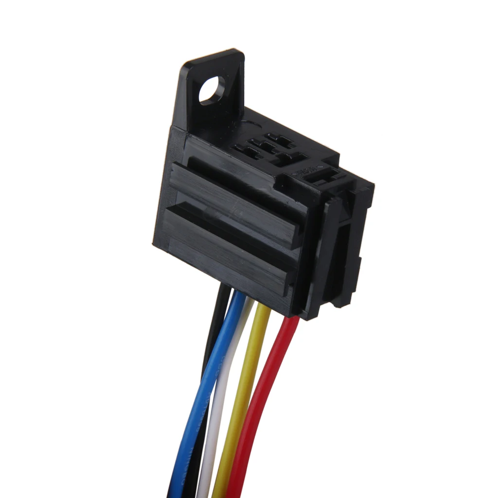 DC 12V 20A/30A AMP 5-Pin Relay Relays 5 Wire Wiring Harness Socket