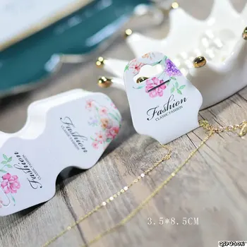 

100pcs/Spot/mini card/hand DIY jewelry/earrings/brooch/necklace display tags custom design 2019023