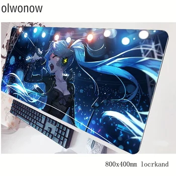 

Hatsune Miku mouse pad HD print pad to mouse notbook computer mousepad 800x400x2mm gaming padmouse gamer to laptop mouse mat