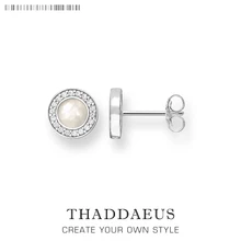 Круглые серьги-гвоздики, Томас Стиль, модные хорошие ювелирные изделия для женщин, Ts подарок в виде ракушки из стерлингового серебра 925 пробы, Супер предложения