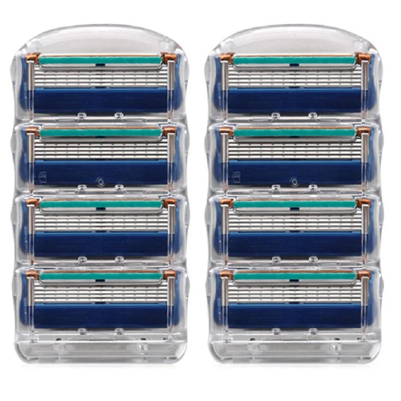 

5 Layer Blade Razor Blade for Men Face Care Shaver Compatible with Gillettee Fusione 8pcs/BOX