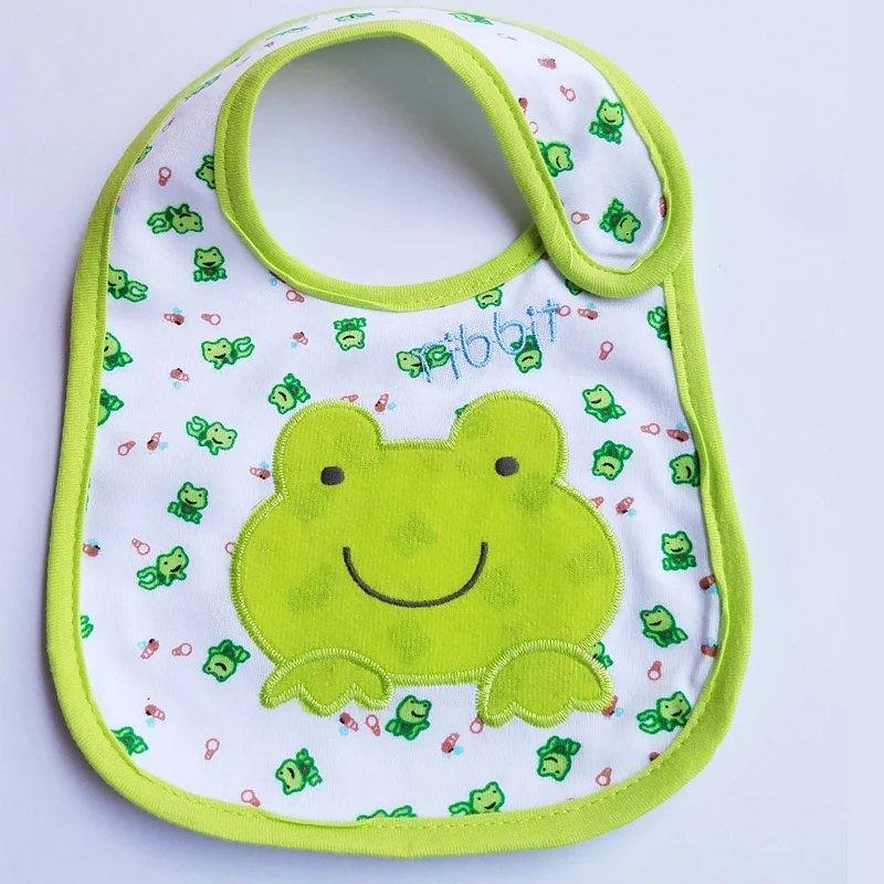 Baby bibs High Quality Three Layers feeding bib Cartoon Animal The embroidery baby feeding bibs Baby Eating Accessory Baby Stuff