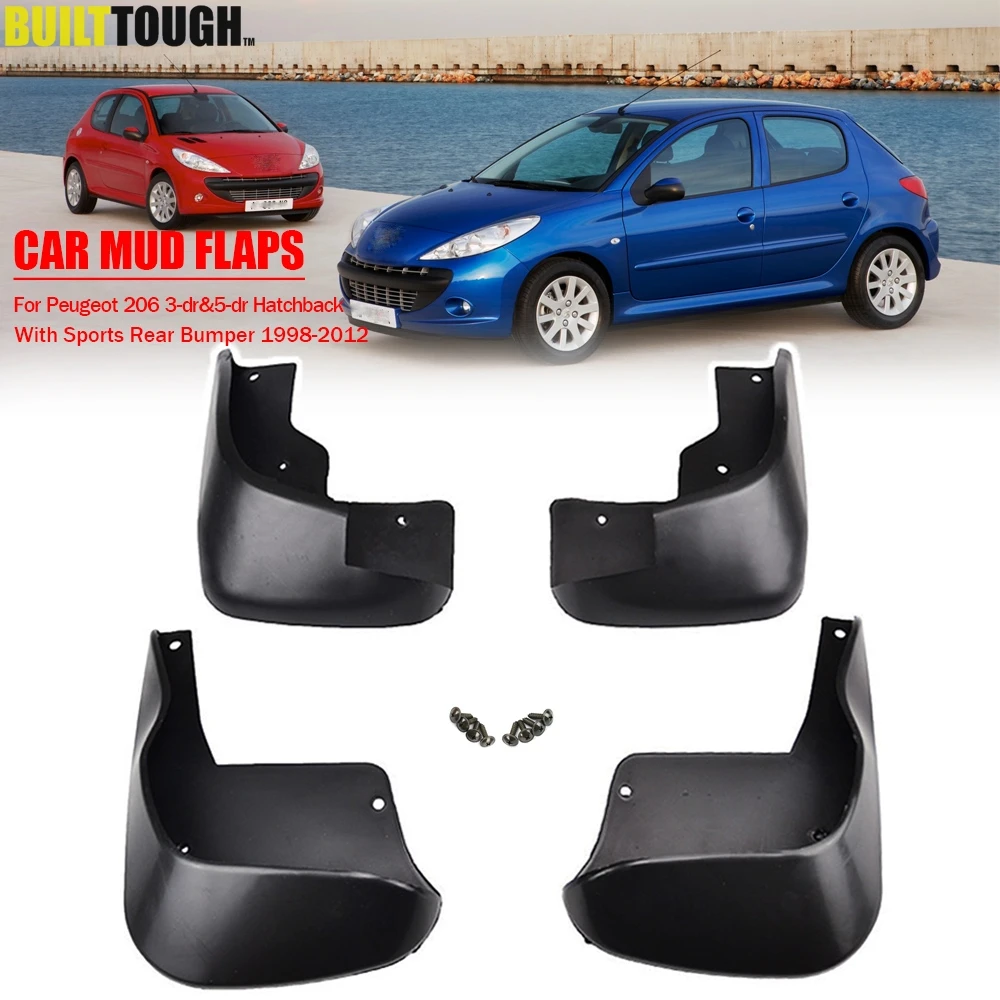 Брызговики для Peugeot Naza 206 Bestari 1998 2012 брызговики передние и задние 1999 2000 2001 2002
