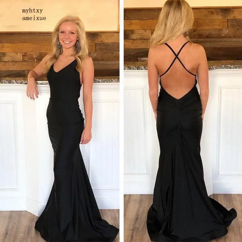 black dress mermaid style