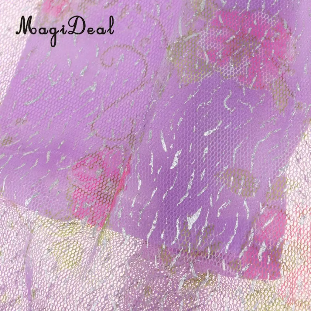 12 inch Doll Dresses Elegant Lady Long Sleeves Dancing Dress Sequined  Evening Dress Clothes for Blythe Doll Accessories Purple