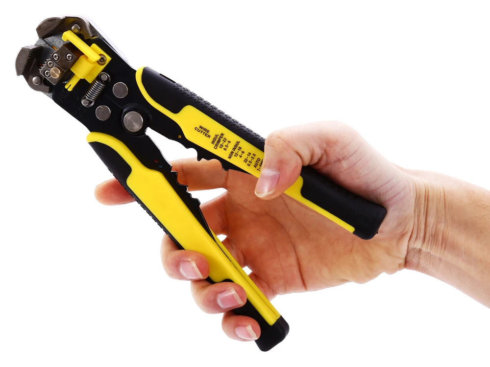 

2016 New 8 inch Self-adjusting Wire Cable Stripper Plier Industrial Stripping Crimping Plier Cutting Tool with Pro Touch Grips