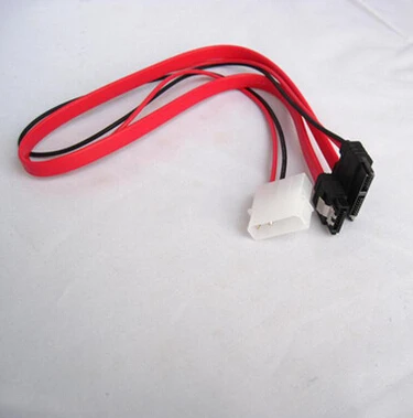 

45cm 17.7" 7+6p Slimline SATA Cable cord for SATA Slim DVD+/-RW Drive + 2p power cable