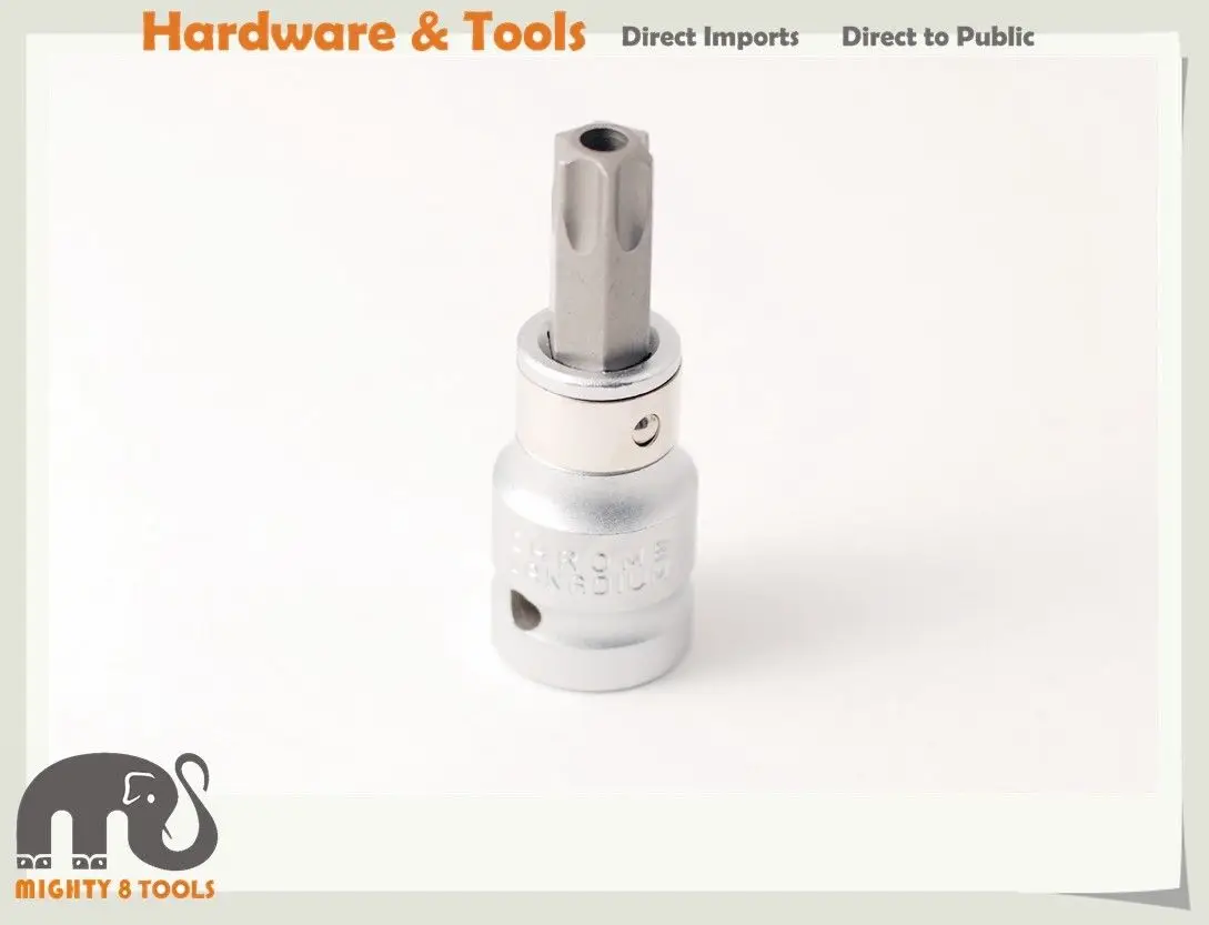 54 шт. CR V Hex Torx &amp Star Tamperproof Spline биты 30 мм 75mmL 3/8 + 1/2 &quotадаптер|Гаечный ключ| |