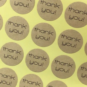 

1200PCS/Lot "Thank you" Sticker Labels Packaging Labels Baking seal Stickers Paper Self-adhesive Labels for gift/boxes/cake/bag