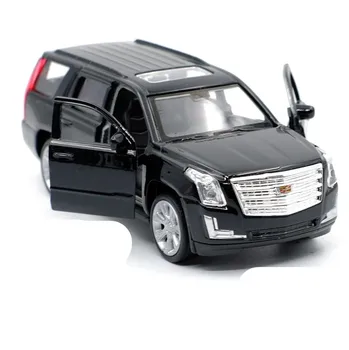 

1:36 simulation Cadillac Escalade alloy pull back toy car, diecast metal model,2 open doors kid's toy gift,free shipping