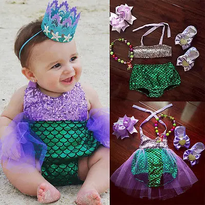 

Hot Sell Princess Baby Girls Clothes Little Sequins Bikinis Swim Clothes Costume Summer Beach Baby Clothing