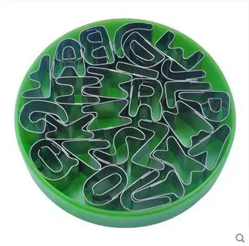 

Kitchen Dining bar Cake Tools Stainless steel letter digital cake mould 36pcs/lot free shipping
