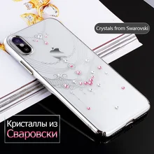 

KINGXBAR Case for iPhone X Case Swarovski Element Crystals for iPhone X Phone Case Elegant Cover Woman - 5.8 inch