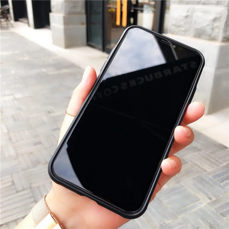 BONVAN чехол для iPhone X XR XS Max 7 case закаленное стекло Жесткий Чехол губы печати кисточкой шнурки чехол на айфон 6 6S 7 8 плюс случай защиты чехлы на телефон