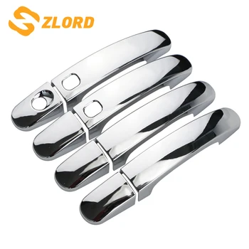 

Zlord ABS Chrome Car Door Handle Protective Cover Trim Stickers Fit for Ford Kuga Escape 2013-2016 for Ford Focus 3 4 2012-2016