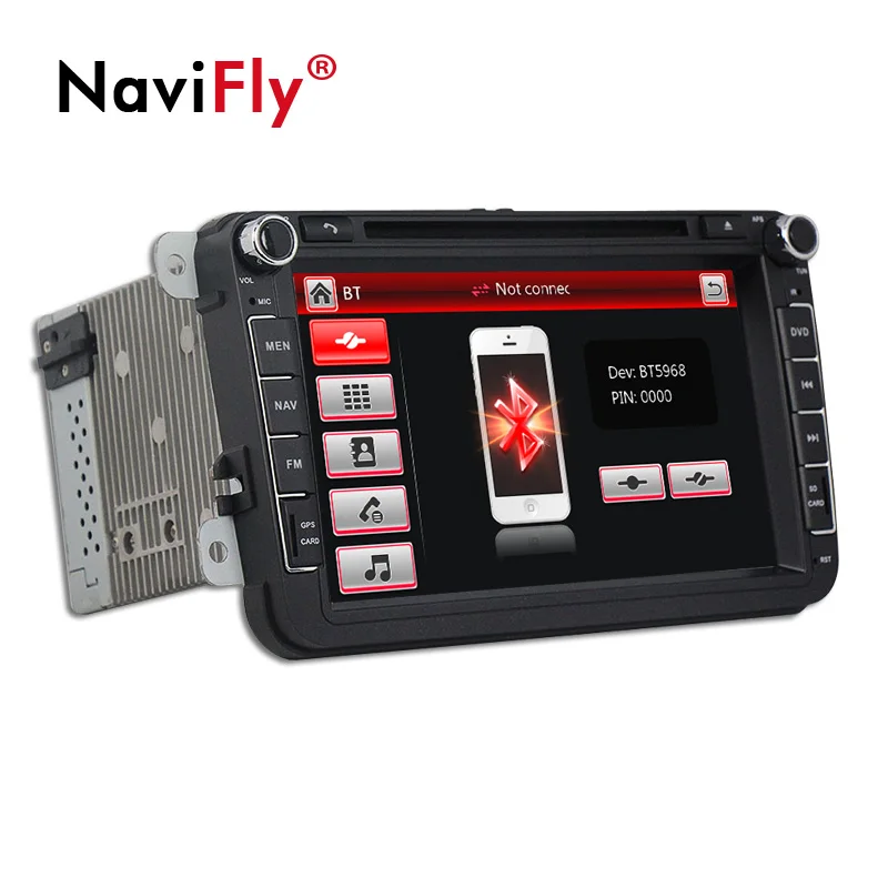 Top NaviFly 8" Car dvd multimedia player radio audio for VW Volkswagen GOLF 5 6 Skoda Octavia SEAT Polo Passat Tiguan Touran 2