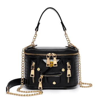 

Luxury Handbags Women Bags Designer Cool Jacket Shaped Punk Motobike Style Shoulder Messenger Crossbody Bag for Women 2019
