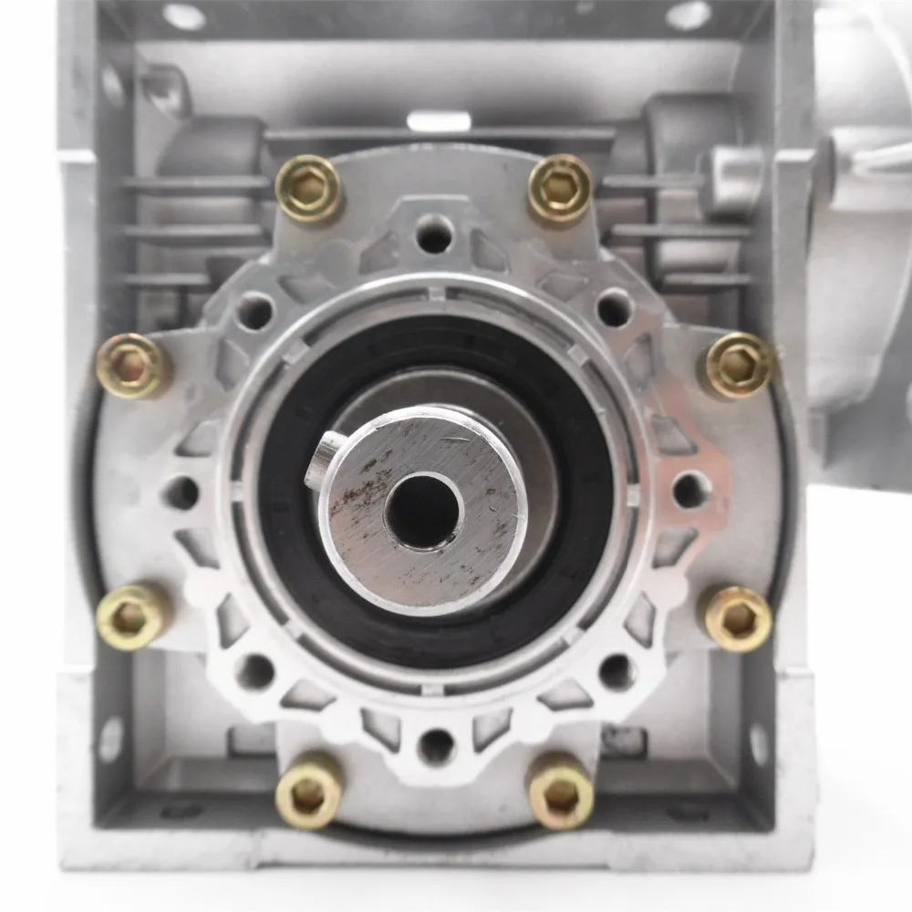 Worm Versnellingsbak Reducer 40:1 NMRV063 22Mm Enkele Input As Wormwiel Snelheidsreductiemiddel Voor NEMA52 Servo Motor Stappenmotor