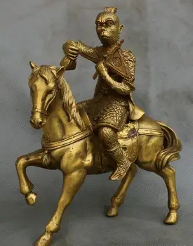 

China Bronze collect horse monkey implied quickpromotion lucky statue