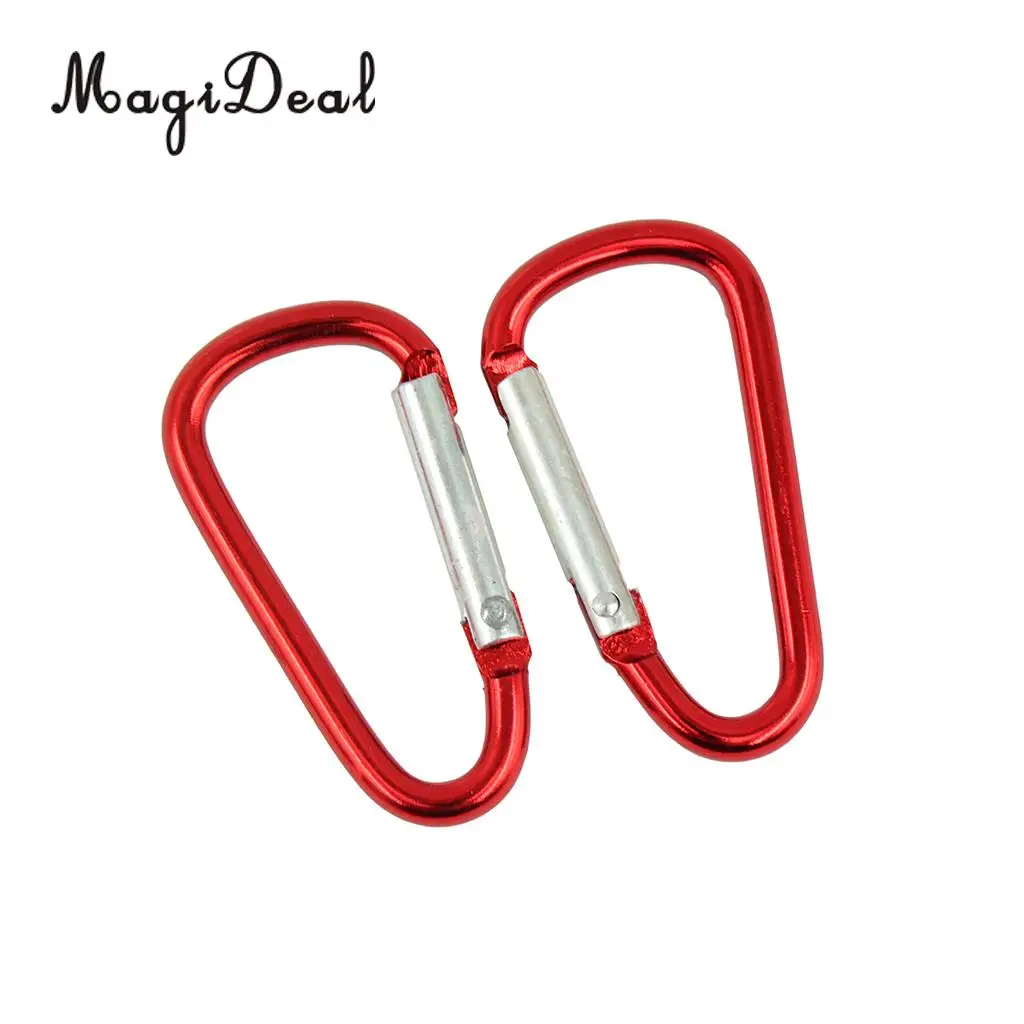 MagiDeal 20pcs Mini Climbing Carabiner Buckle Snap Spring Clip Hook Keychain for Travell Rafting Boating Bag Outsoor Hiking Acce