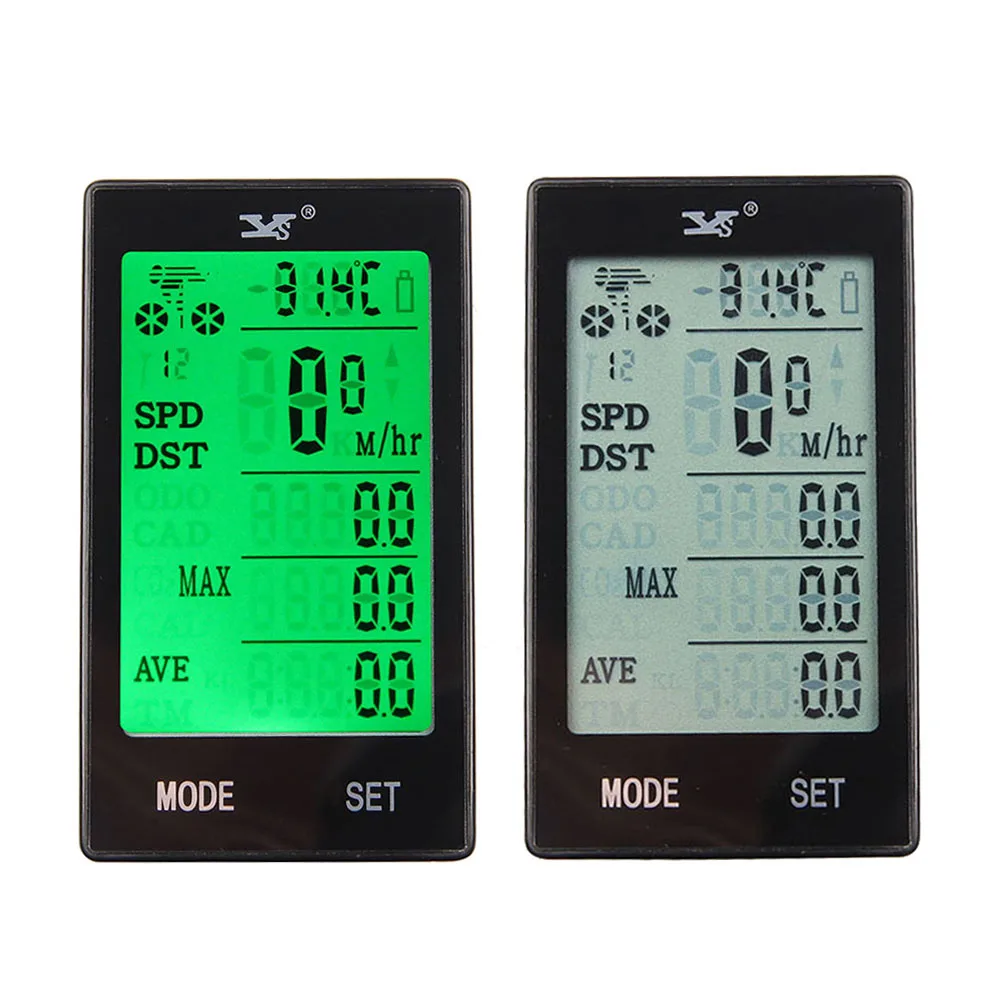 

Bike Cycling Computer Wireless Big Screen Back light Waterproof Black Bicycle Speedometer Cycle Computer velocimetro bicicleta