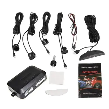 

LED Parking Aid Reversing Warning with 4 Sensors Black
