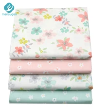 Mensugen 4 шт./лот 40 см* 50 см цветок и цветочный из хлопчатобумажной ткани для лоскутного шитья кукольная ткань подушки наволочки для шитья Telas