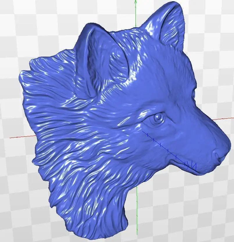 Рельеф 3d wolf_1 модель для ЧПУ в STL файл | Инструменты