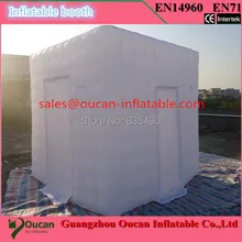 Лучшее качество портативный надувной фотостенд кубический тент