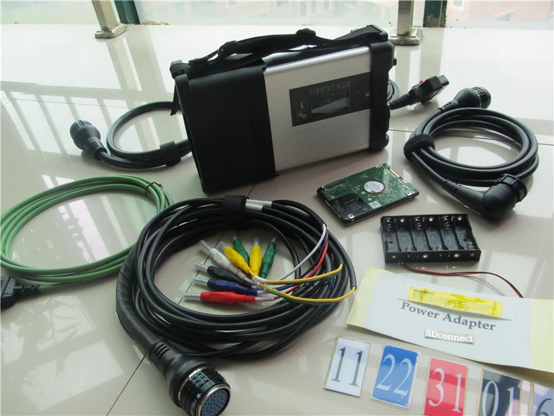  Buena calidad MB diagnóstico multiplexor C5 de MB Star C5 conjunto completo + Software 201912 HDD 3