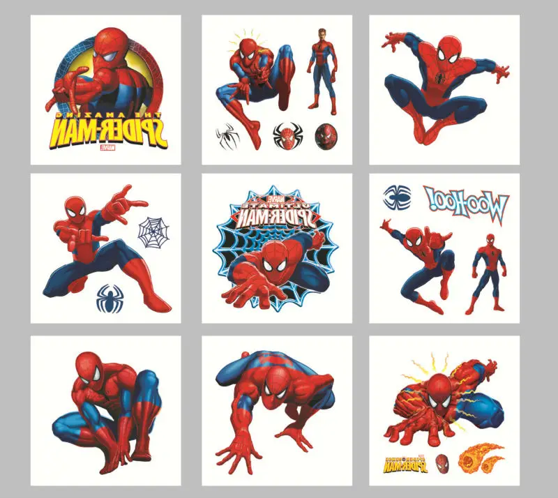 Spider-Man Stickers x 5 Glow in the Dark Stickers Birthday Party Favour Ideas