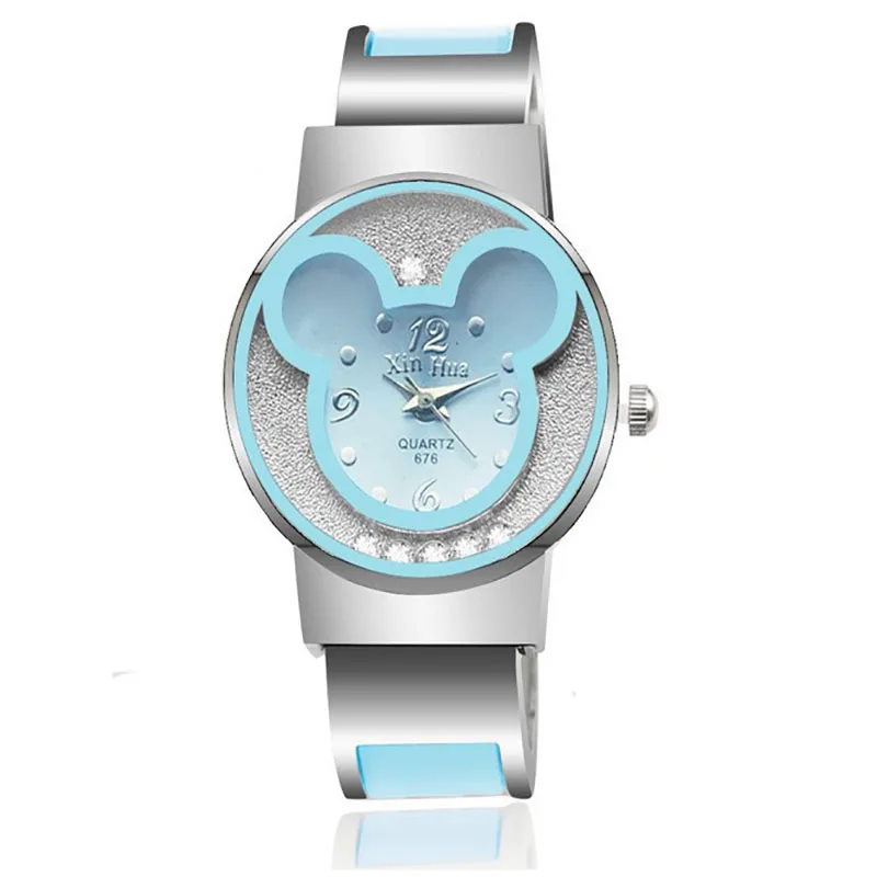 

2019 Fashion Brand Mickey Mouse Cartoon bracelet newest luxury quartz watch Lady Watch Women Clock kobiet zegarka Dropshipping