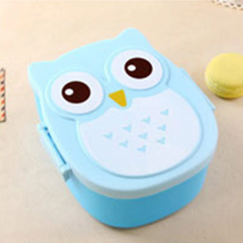 Cartoon Children Owl Lunch Box Food Fruit Storage Container Portable Baby Bento Box Safe Food Picnic Container Lunchbox BB5065 (9)