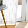 CITYINCITY-rideau en Faux lin, Tulle blanc, Voile rayé, personnalisé pour fenêtre de chambre à coucher ► Photo 2/6