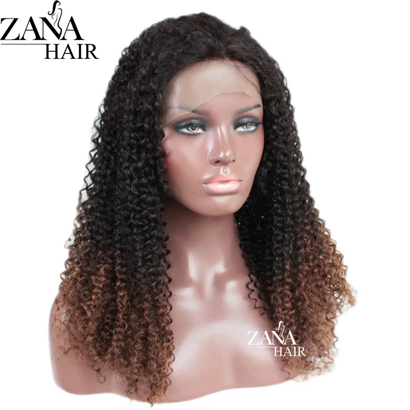 ombre curly full lace wig