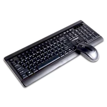 Беспроводная клавиатура мышь комбо набор пряди комплект с USB Приемником игровые геймеры для ПК ноутбук геймер Водонепроницаемый черный