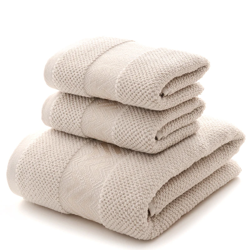 Home Textiles Wholesale Terry Cloth Cotton Towel Set 1pc Bath Towel and