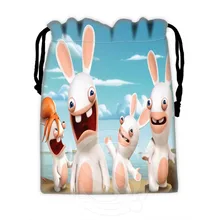 Классическая пользовательские Raving Rabbids#5 шнурок сумки для мобильного телефона, планшета, компьютера Упаковка Подарочная Bags18X22cm SQ00729-@ H0622
