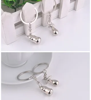 

100pairs Baby's Bottle And Pacifier Keychain Wedding Favors And Gifts Wedding event party Supplies Baby Shower Favors Obsequios