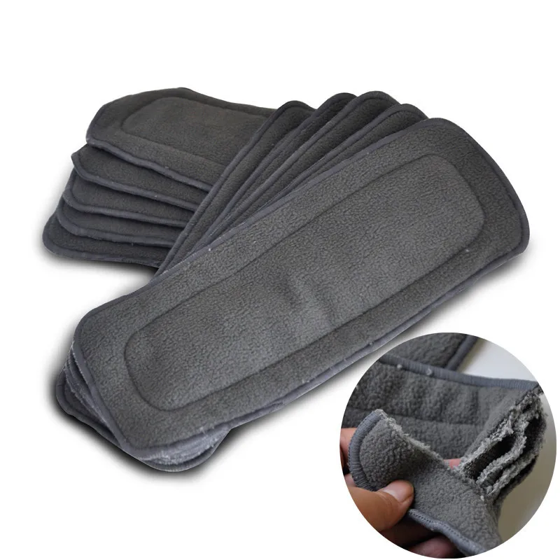 Charcoal Bamboo Inserts Super Absorbent Keep Dry Cloth Diaper Insert