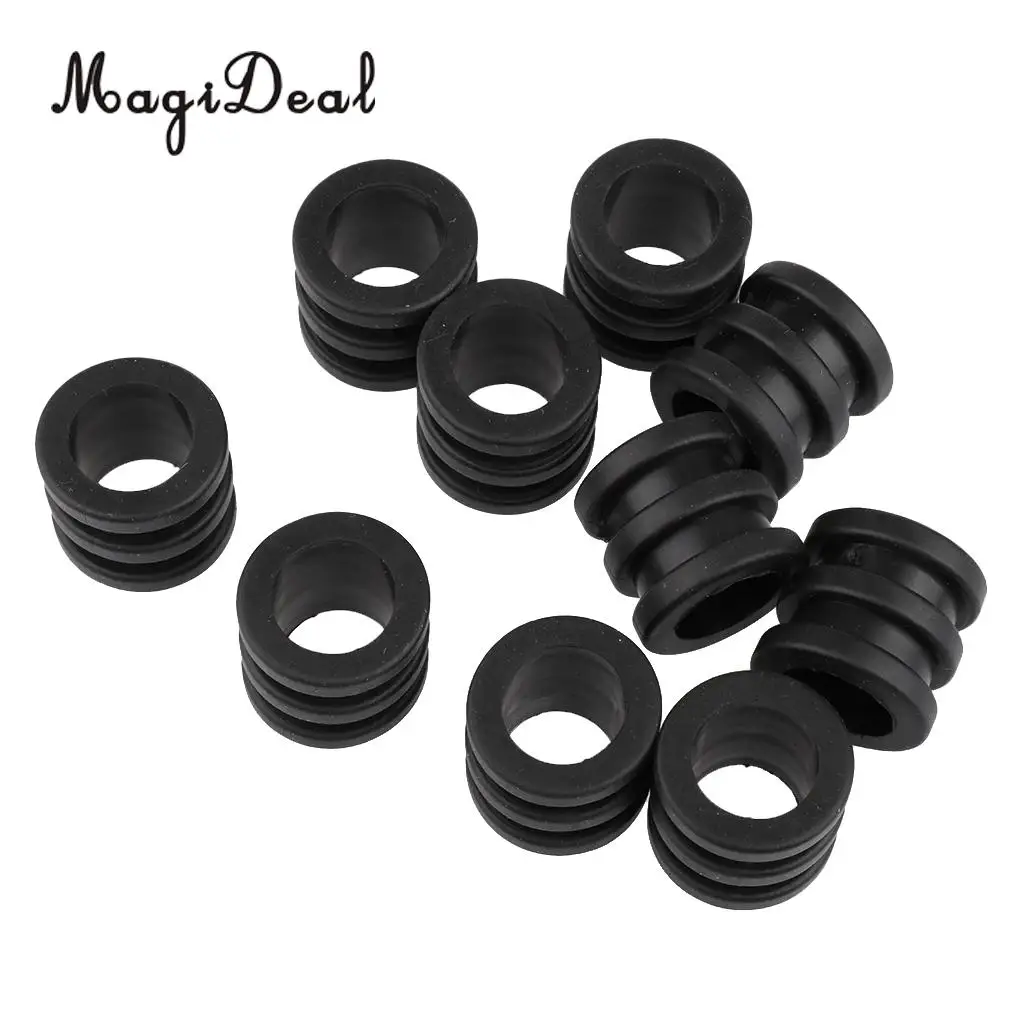 MagiDeal Novelty 10Pcs 16mm Soft PVC Foosball Table Rod Bumper Buffer for Funny Table Soccer Football Game Replacement Toy