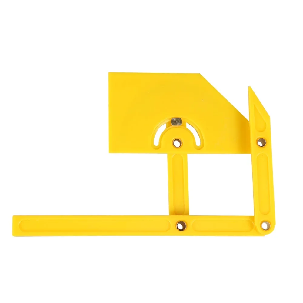 Plastic Multi-Angle Goniometer Miter Gauge Plastic Brass Fittings Template Tool