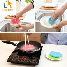 Magic Silicone Dish Bowl Cleaning Brushes Scouring Pad Pot Pan Wash Brushes Cleaner Kitchen Accessories Dish Washing Brush