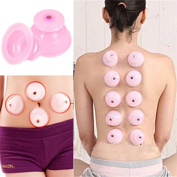 

Hot 1pc Non-toxic Silicone Massage Vacuum Body Cups Set Cupping Family Full Body Massage Massgaer Helper Anti Cellulite