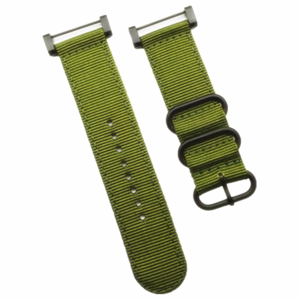 24 мм подходит для Suunto Core For Note черный ремешок часов/нейлоновый Zulu Strap3 Ring Lugs +