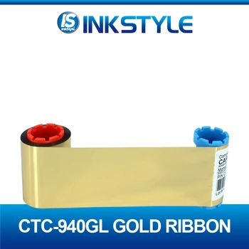 

Pack of 10pcs CTC-940 Gold Printing Ribbon 1000 images for CIAAT Card Printer