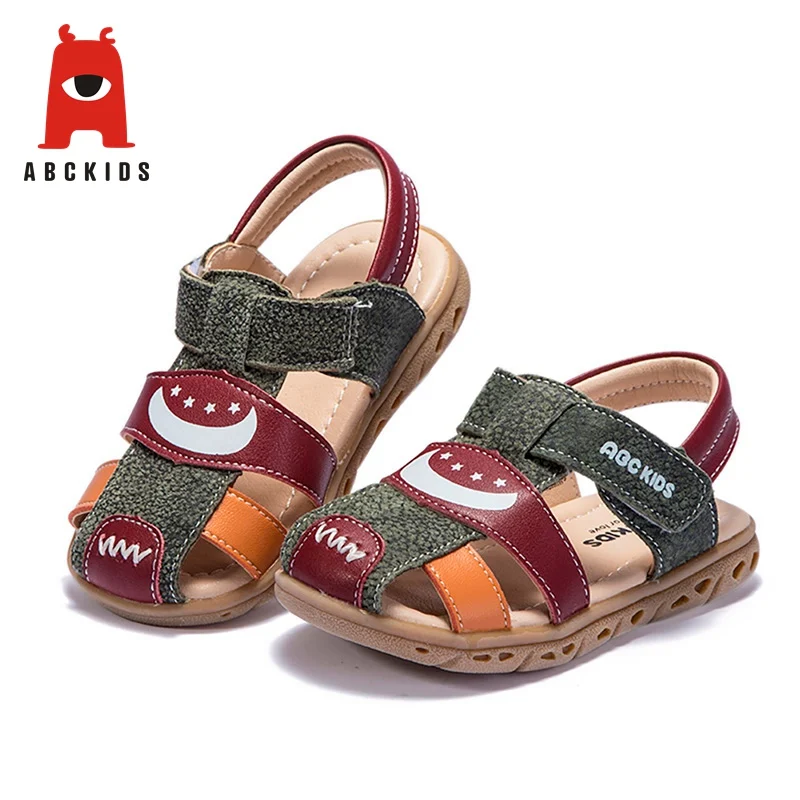 ABC KIDS Baby Boy Soft Sole Shoes Anti-slip Sandals Star Print Walking Shoe with Closed Toe ABC KIDS Baby Boy Soft Sole Shoes Anti-slip Sandals Star Print Walking Shoe with Closed Toe