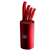 Rot Farbe 8 Zoll Küchenmesser Halter Und Keramik Messer schäl Zoll-dienstprogramm Slicing Chef Messer 5 stücke Set XYj Marke Küche zubehör